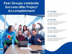 Peer groups celebrate success after project accomplishment
