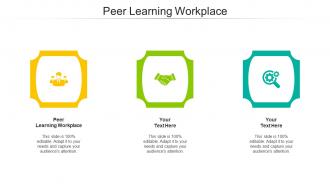 Peer Learning Workplace Ppt Powerpoint Presentation Professional Show Cpb
