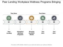 Peer lending workplace wellness programs bringing invention market cpb