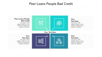Peer loans people bad credit ppt powerpoint presentation gallery maker cpb