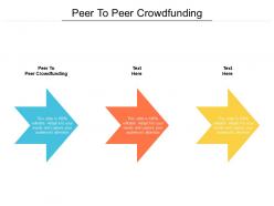Peer to peer crowdfunding ppt powerpoint presentation gallery portrait cpb