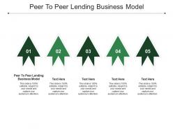 Peer to peer lending business model ppt powerpoint presentation pictures master slide cpb