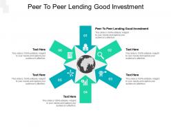 Peer to peer lending good investment ppt powerpoint presentation shapes cpb