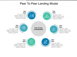 Peer to peer lending model ppt powerpoint presentation slides inspiration cpb