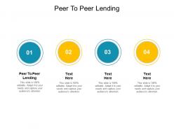 Peer to peer lending ppt powerpoint presentation slides structure cpb