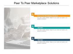 Peer to peer marketplace solutions ppt powerpoint presentation gallery cpb