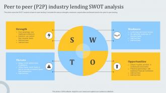 Peer To Peer P2p Industry Lending Swot Analysis
