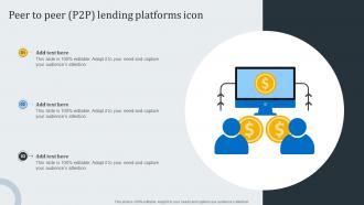 Peer To Peer P2p Lending Platforms Icon