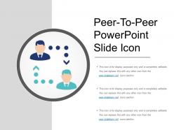 Peer to peer powerpoint slide icon