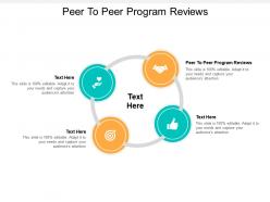 Peer to peer program reviews ppt powerpoint layouts background designs cpb