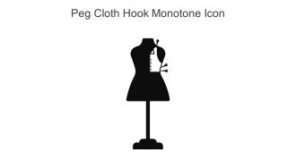 Peg Cloth Hook Monotone Icon In Powerpoint Pptx Png And Editable Eps Format