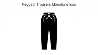 Pegged Trousers Monotone Icon In Powerpoint Pptx Png And Editable Eps Format