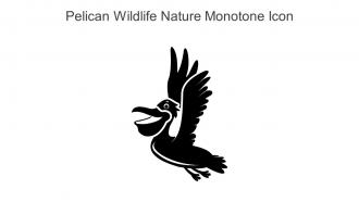 Pelican Wildlife Nature Monotone Icon In Powerpoint Pptx Png And Editable Eps Format