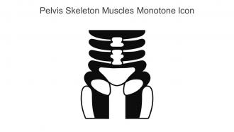Pelvis Skeleton Muscles Monotone Icon In Powerpoint Pptx Png And Editable Eps Format
