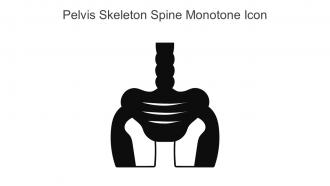 Pelvis Skeleton Spine Monotone Icon In Powerpoint Pptx Png And Editable Eps Format