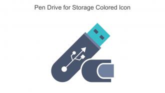 Pen Drive For Storage Colored Icon In Powerpoint Pptx Png And Editable Eps Format