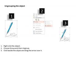Pen powerpoint template slide