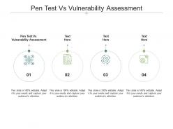 Pen test vs vulnerability assessment ppt powerpoint presentation slides shapes cpb