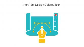 Pen Tool Design Colored Icon
