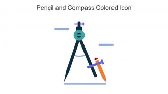 Pencil And Compass Colored Icon In Powerpoint Pptx Png And Editable Eps Format
