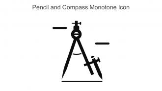 Pencil And Compass Monotone Icon In Powerpoint Pptx Png And Editable Eps Format