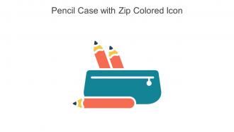 Pencil Case With Zip Colored Icon In Powerpoint Pptx Png And Editable Eps Format