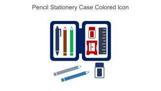 Pencil Stationery Case Colored Icon In Powerpoint Pptx Png And Editable Eps Format