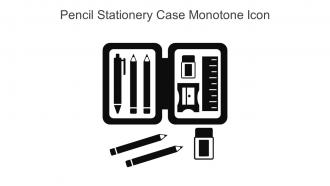 Pencil Stationery Case Monotone Icon In Powerpoint Pptx Png And Editable Eps Format