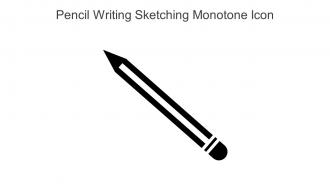 Pencil Writing Sketching Monotone Icon In Powerpoint Pptx Png And Editable Eps Format