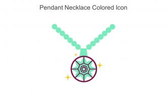 Pendant Necklace Colored Icon In Powerpoint Pptx Png And Editable Eps Format