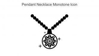 Pendant Necklace Monotone Icon In Powerpoint Pptx Png And Editable Eps Format