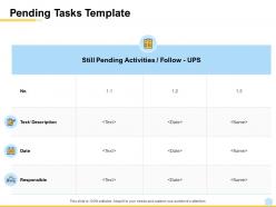 Pending tasks template ppt powerpoint presentation portfolio slide