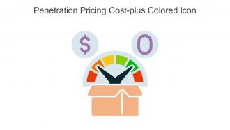 Penetration Pricing Cost Plus Colored Icon In Powerpoint Pptx Png And Editable Eps Format