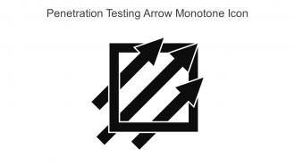 Penetration Testing Arrow Monotone Icon In Powerpoint Pptx Png And Editable Eps Format