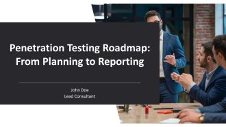 Penetration Testing Roadmap From Planning To Reporting PPT Information AT