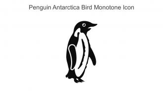Penguin Antarctica Bird Monotone Icon In Powerpoint Pptx Png And Editable Eps Format
