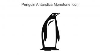 Penguin Antarctica Monotone Icon In Powerpoint Pptx Png And Editable Eps Format