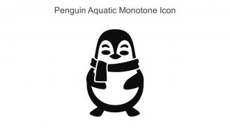Penguin Aquatic Monotone Icon In Powerpoint Pptx Png And Editable Eps Format