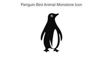 Penguin Bird Animal Monotone Icon In Powerpoint Pptx Png And Editable Eps Format