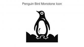 Penguin Bird Monotone Icon In Powerpoint Pptx Png And Editable Eps Format