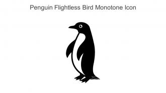 Penguin Flightless Bird Monotone Icon In Powerpoint Pptx Png And Editable Eps Format