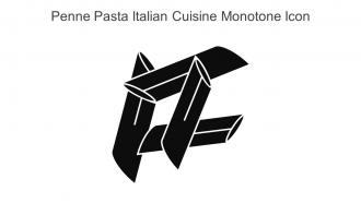 Penne Pasta Italian Cuisine Monotone Icon In Powerpoint Pptx Png And Editable Eps Format
