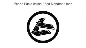 Penne Pasta Italian Food Monotone Icon In Powerpoint Pptx Png And Editable Eps Format
