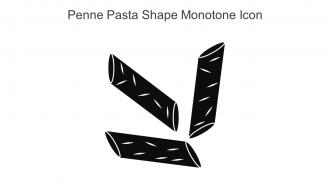 Penne Pasta Shape Monotone Icon In Powerpoint Pptx Png And Editable Eps Format