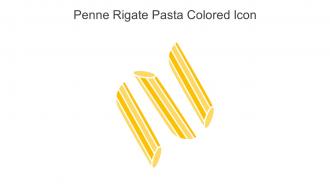 Penne Rigate Pasta Colored Icon In Powerpoint Pptx Png And Editable Eps Format