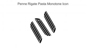 Penne Rigate Pasta Monotone Icon In Powerpoint Pptx Png And Editable Eps Format