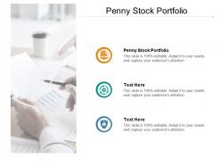Penny stock portfolio ppt powerpoint presentation summary good cpb