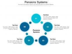 Pensions systems ppt powerpoint presentation visual aids layouts cpb