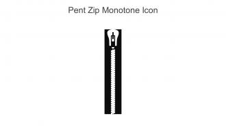 Pent Zip Monotone Icon In Powerpoint Pptx Png And Editable Eps Format