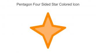 Pentagon Four Sided Star Colored Icon In Powerpoint Pptx Png And Editable Eps Format